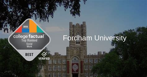 fordham university social work ranking